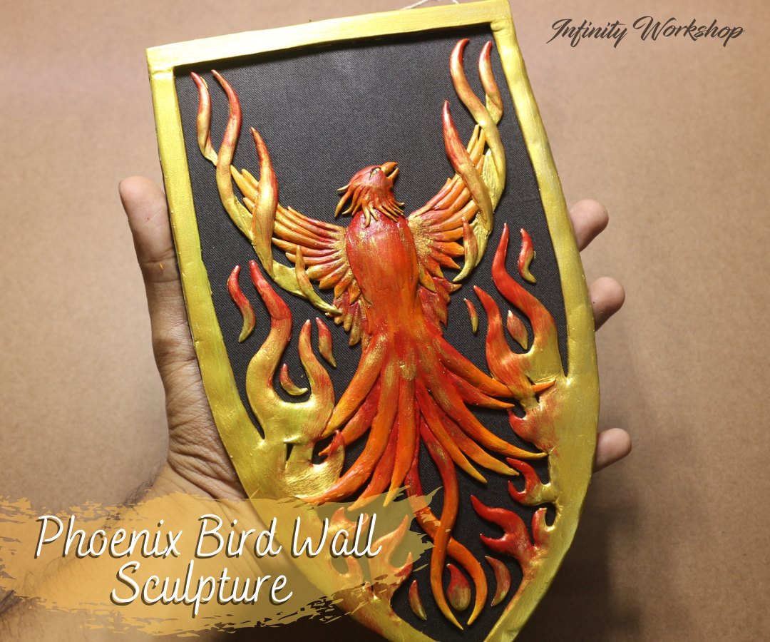 Phoenix Bird Wall Sculpture 