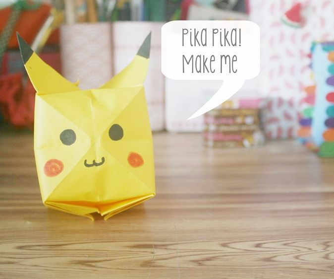 Origami Pikachu Tutorial.
