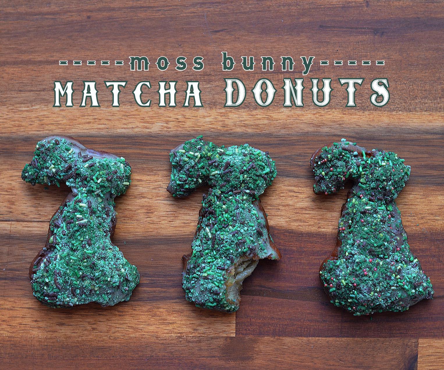 Moss Bunny Matcha Donuts