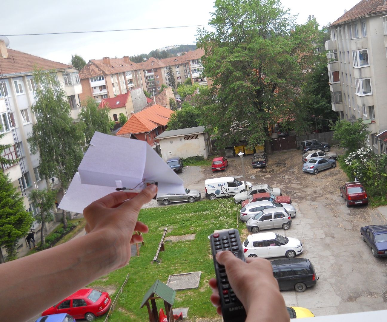 TV Remote Controlled Paper Planes