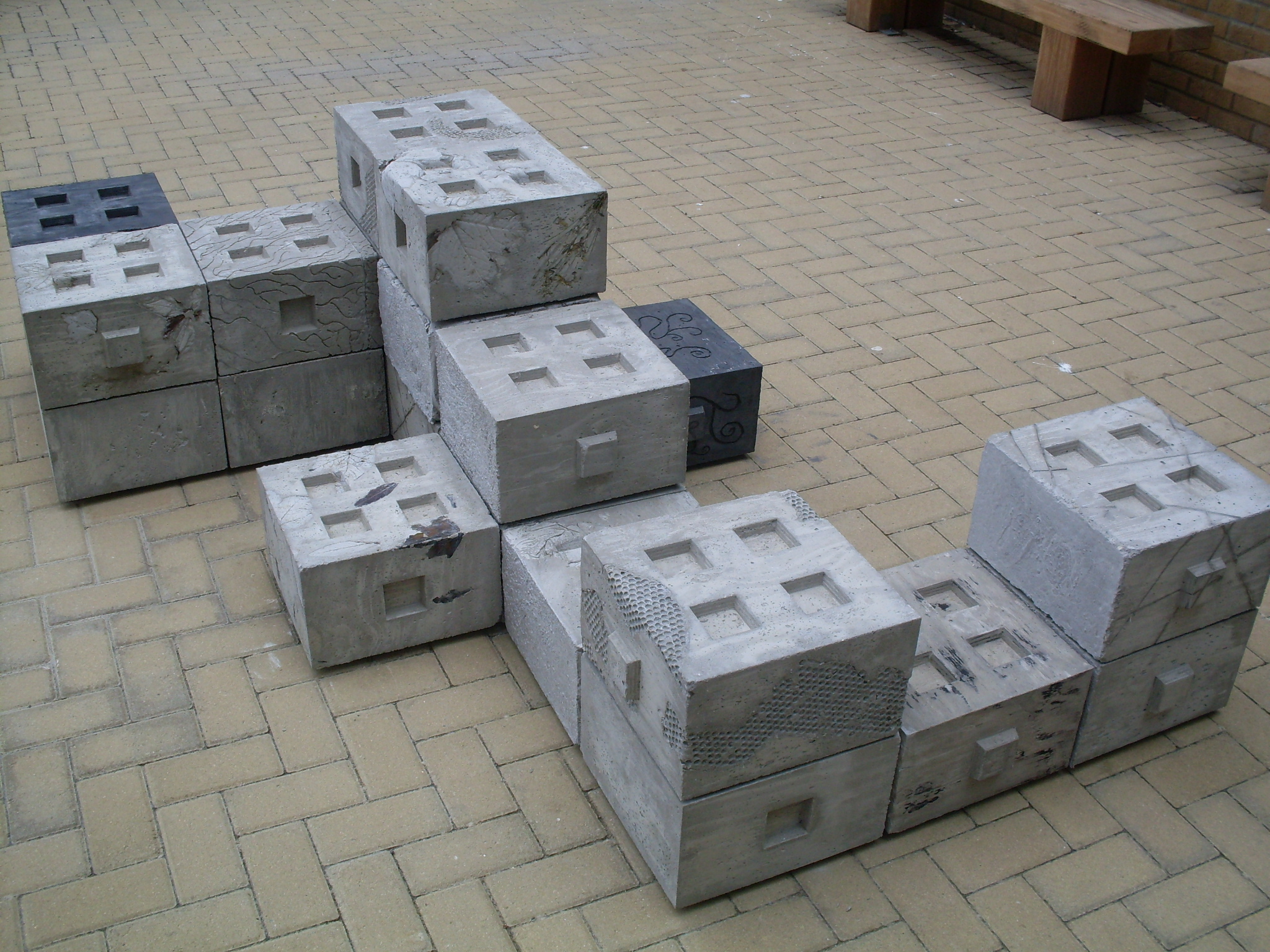 Modular Concrete Bench