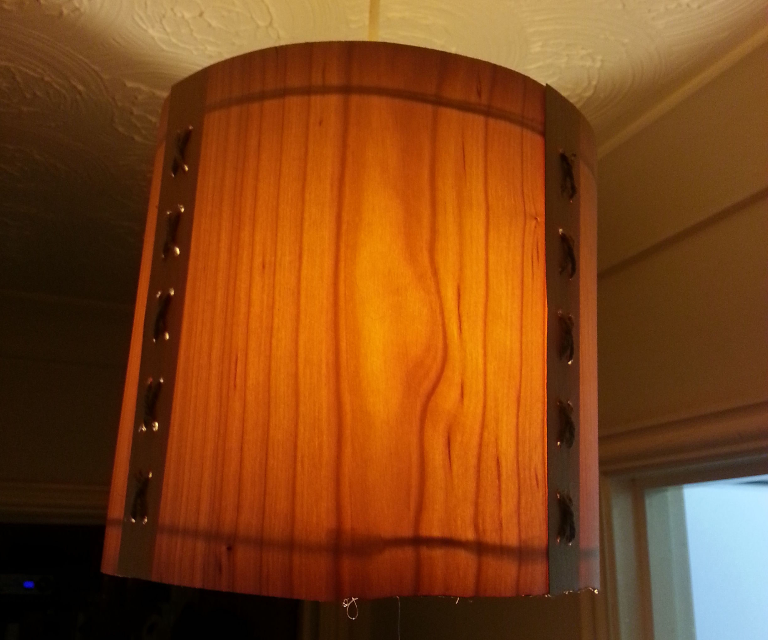 veneer lampshade