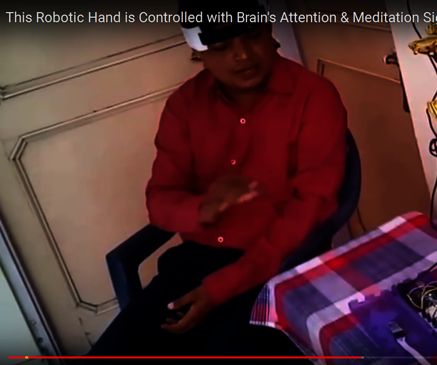 Mind controlled Robotic hand