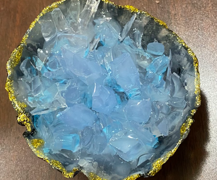 Hot Glue Geodes
