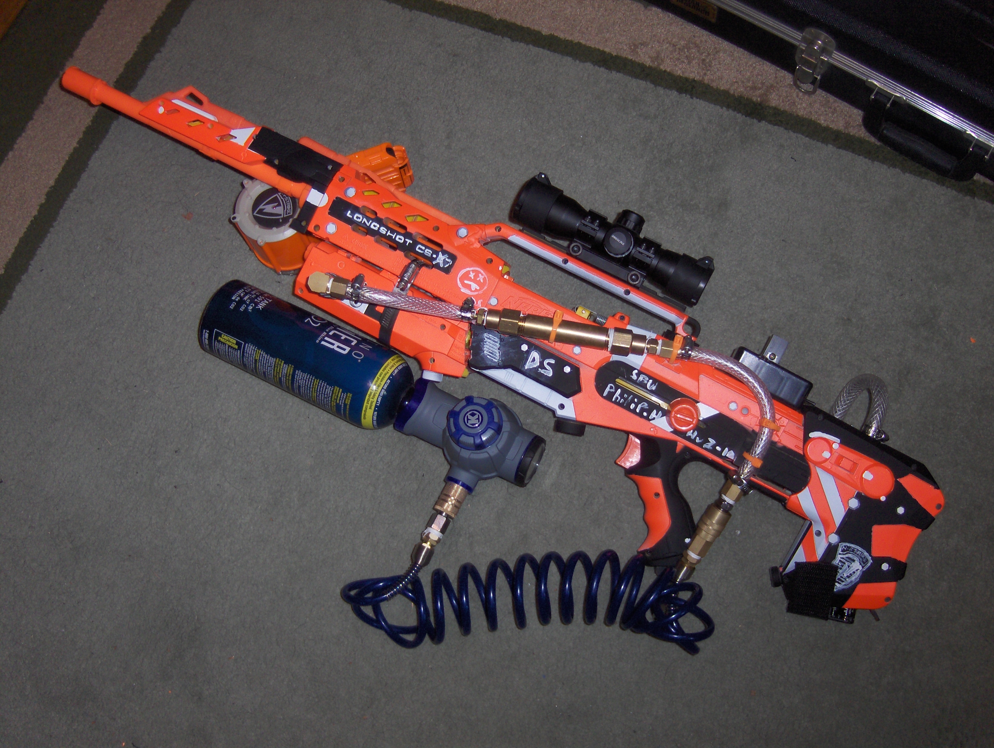 Semi-Automatic NERF Longshot