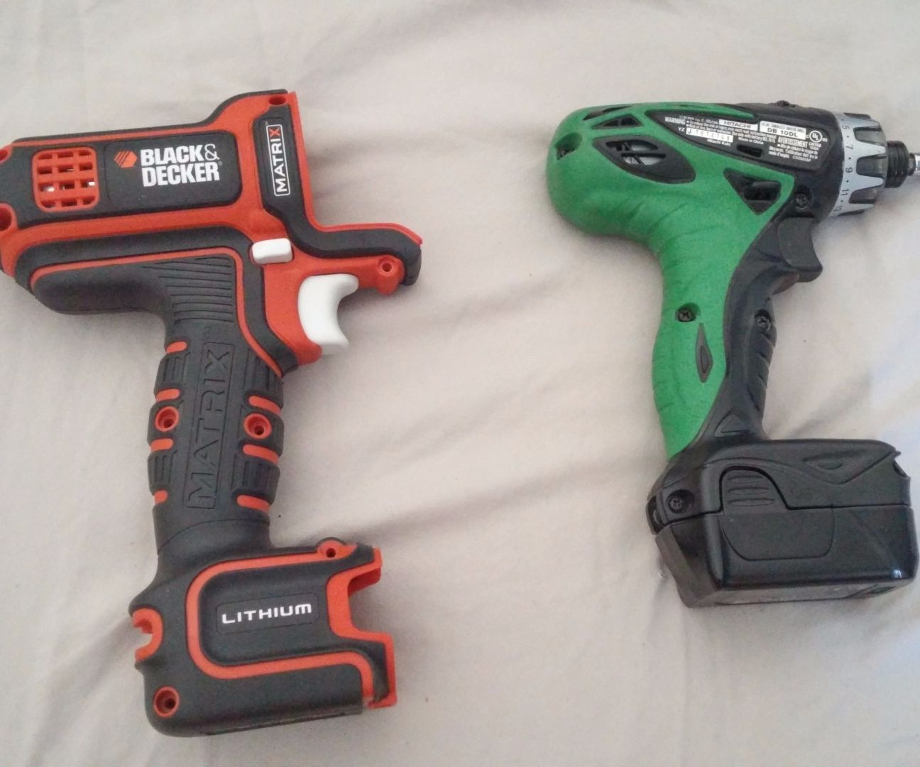 Black and Decker Matrix battery swap Hitachi 12 volt