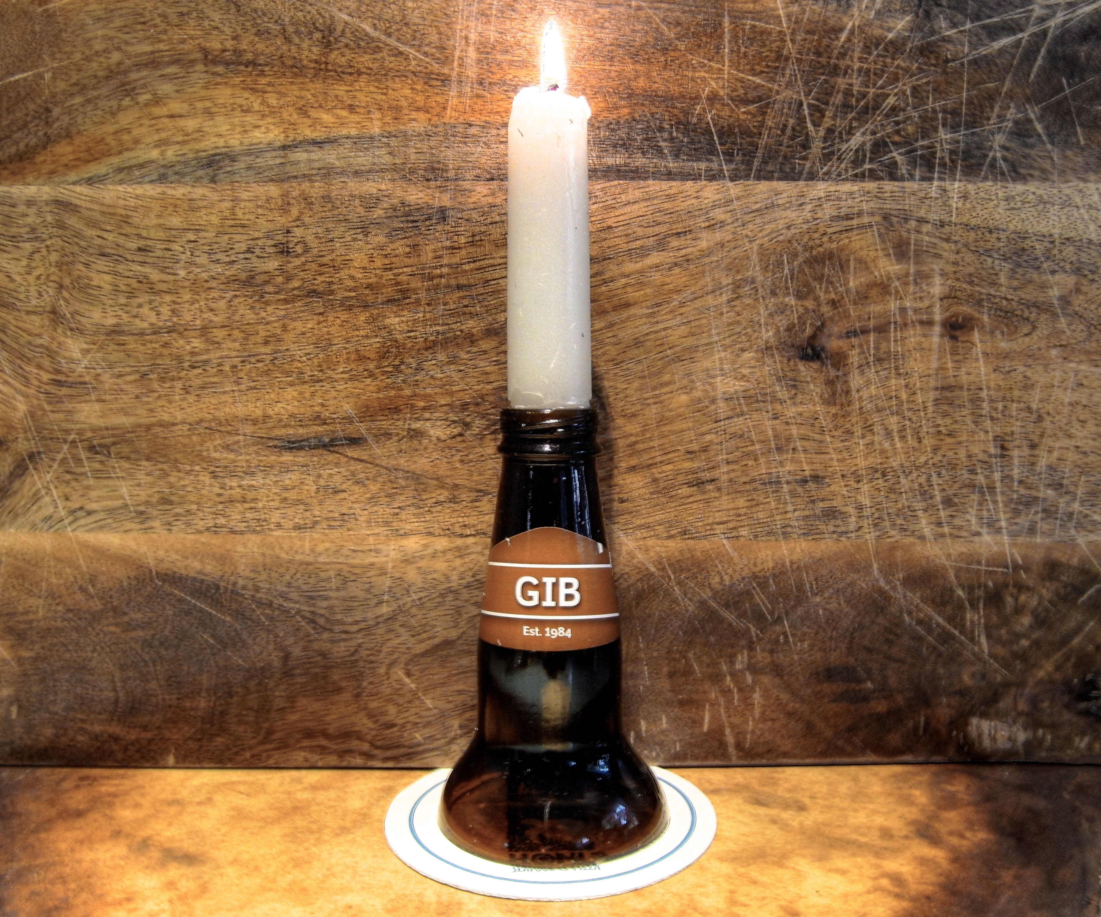 Beer Bottle Candle Holder