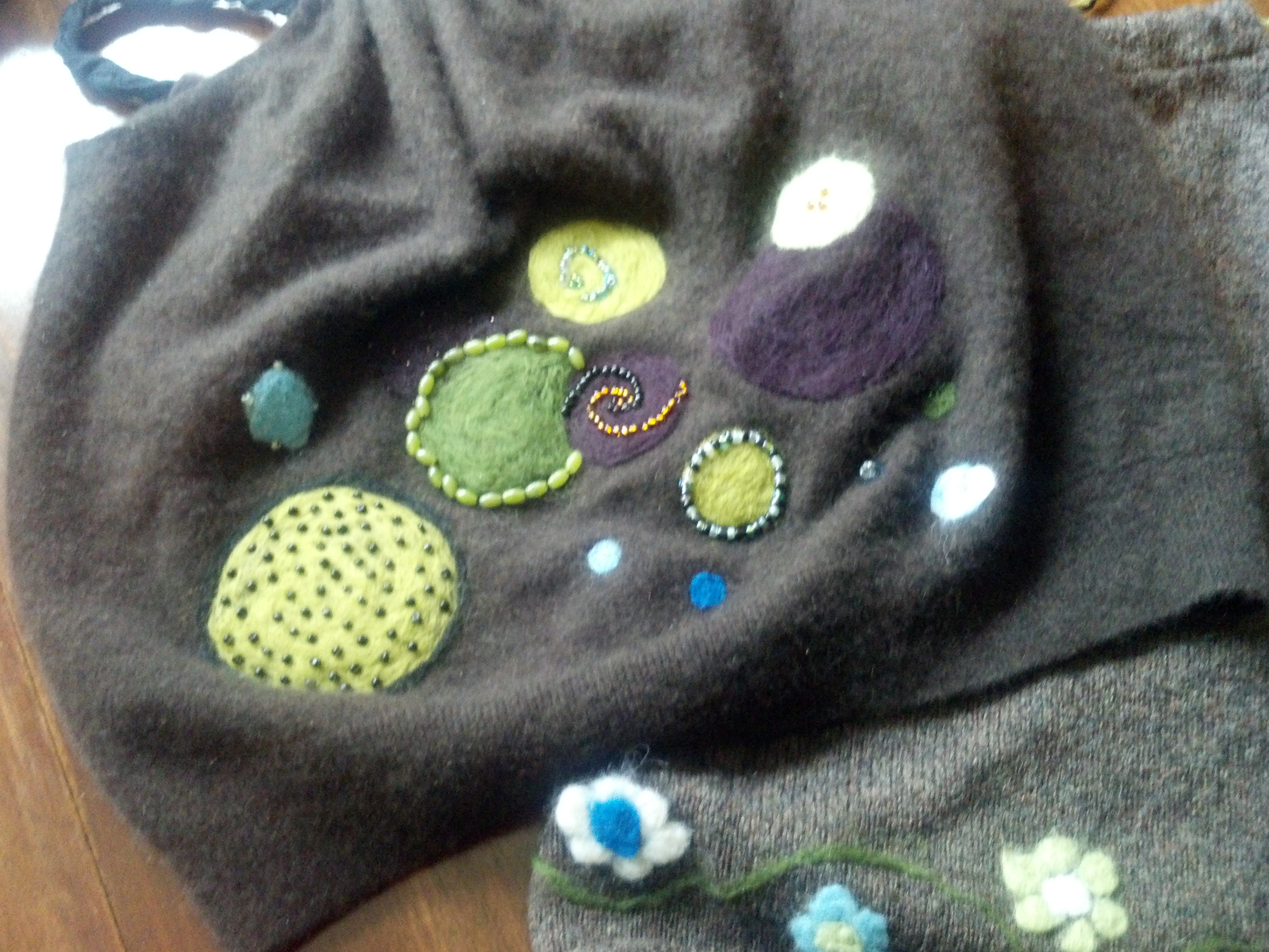 Upcycled felted sweater