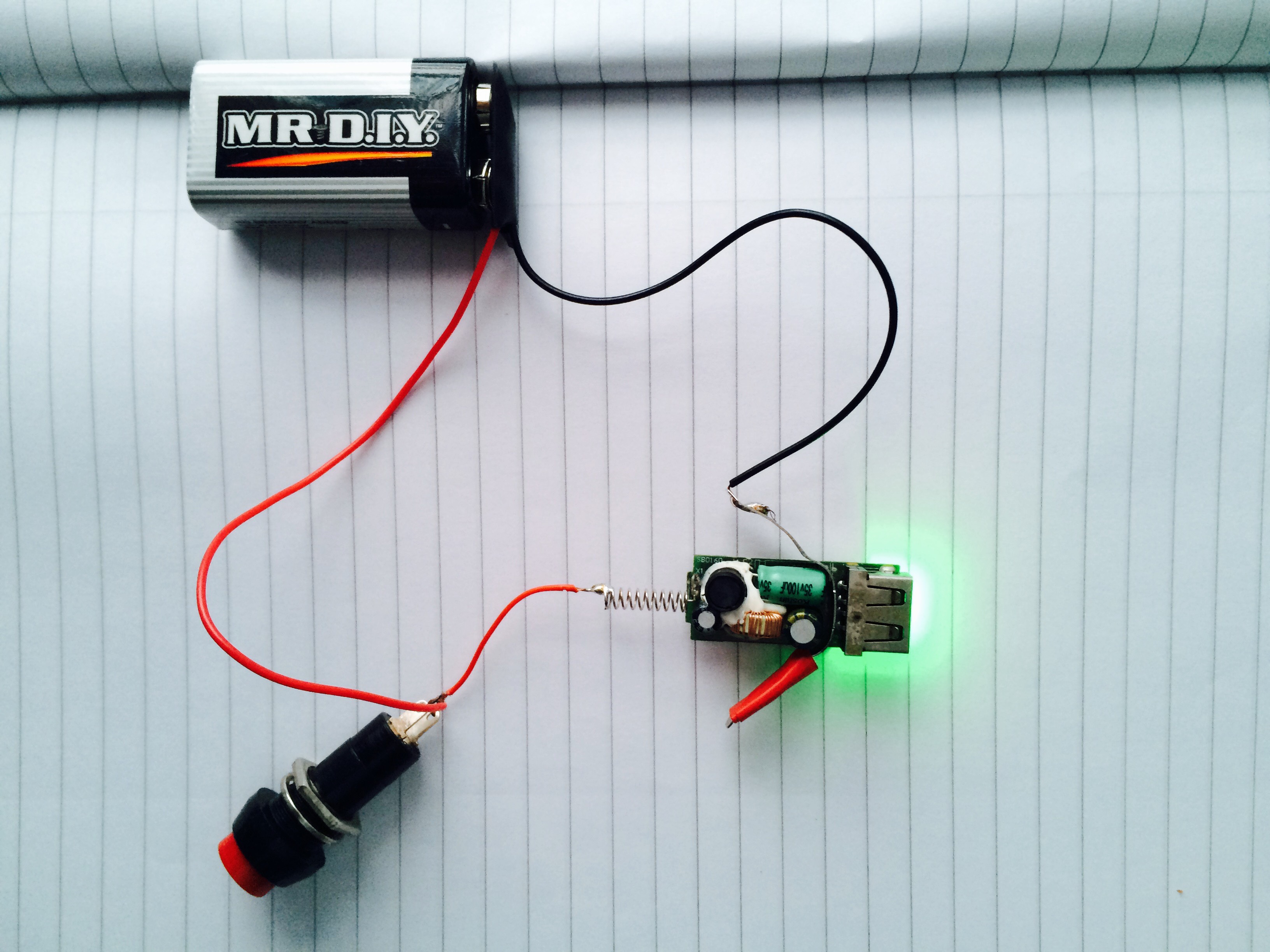Battery powered USB Car charger!