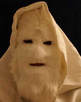 Make an Abominable Snowman Mask.