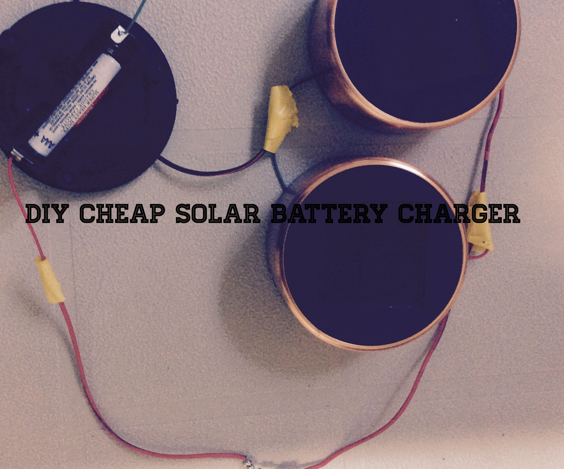 Cheap solar battery charger