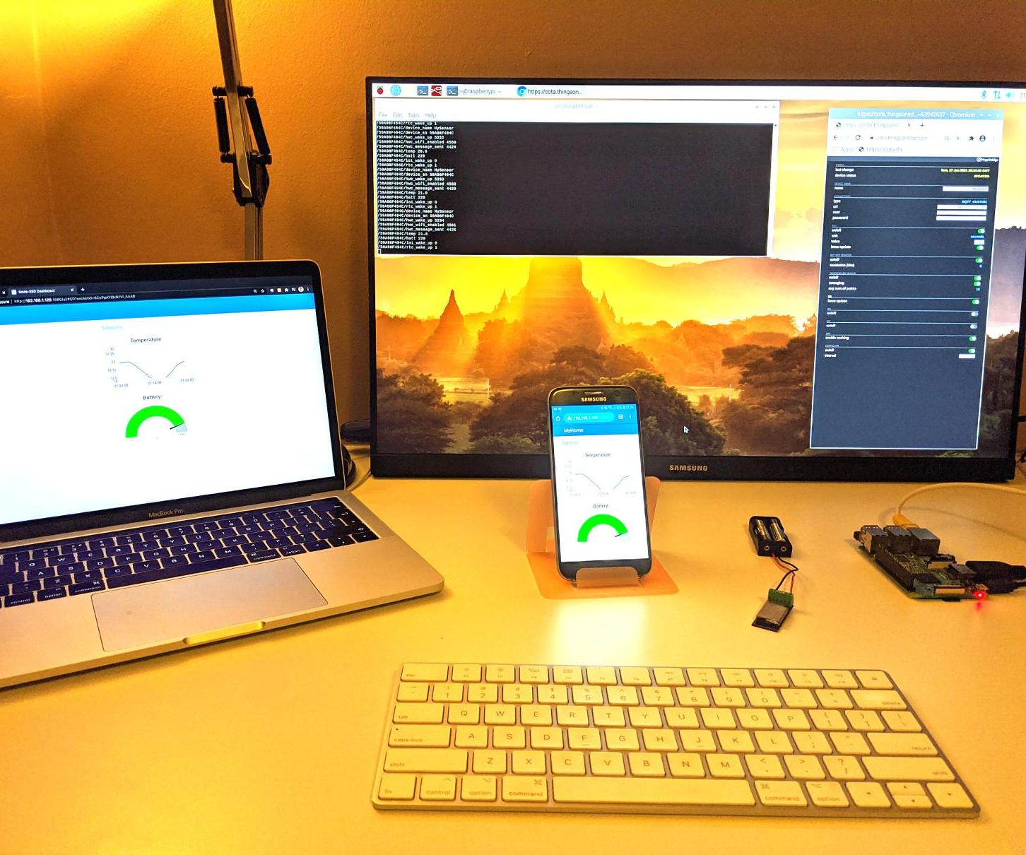How to build WiFi Sensors and UI in Node-RED on Raspberry Pi