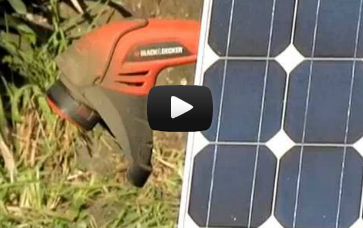 Rechargeable Weedeater Trimmer solar hack