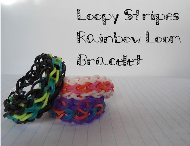 Loopy Stripes Rainbow Loom Bracelet