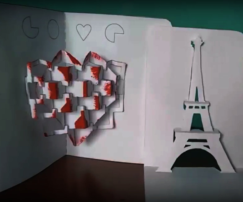 Card 3D Valentine's Day