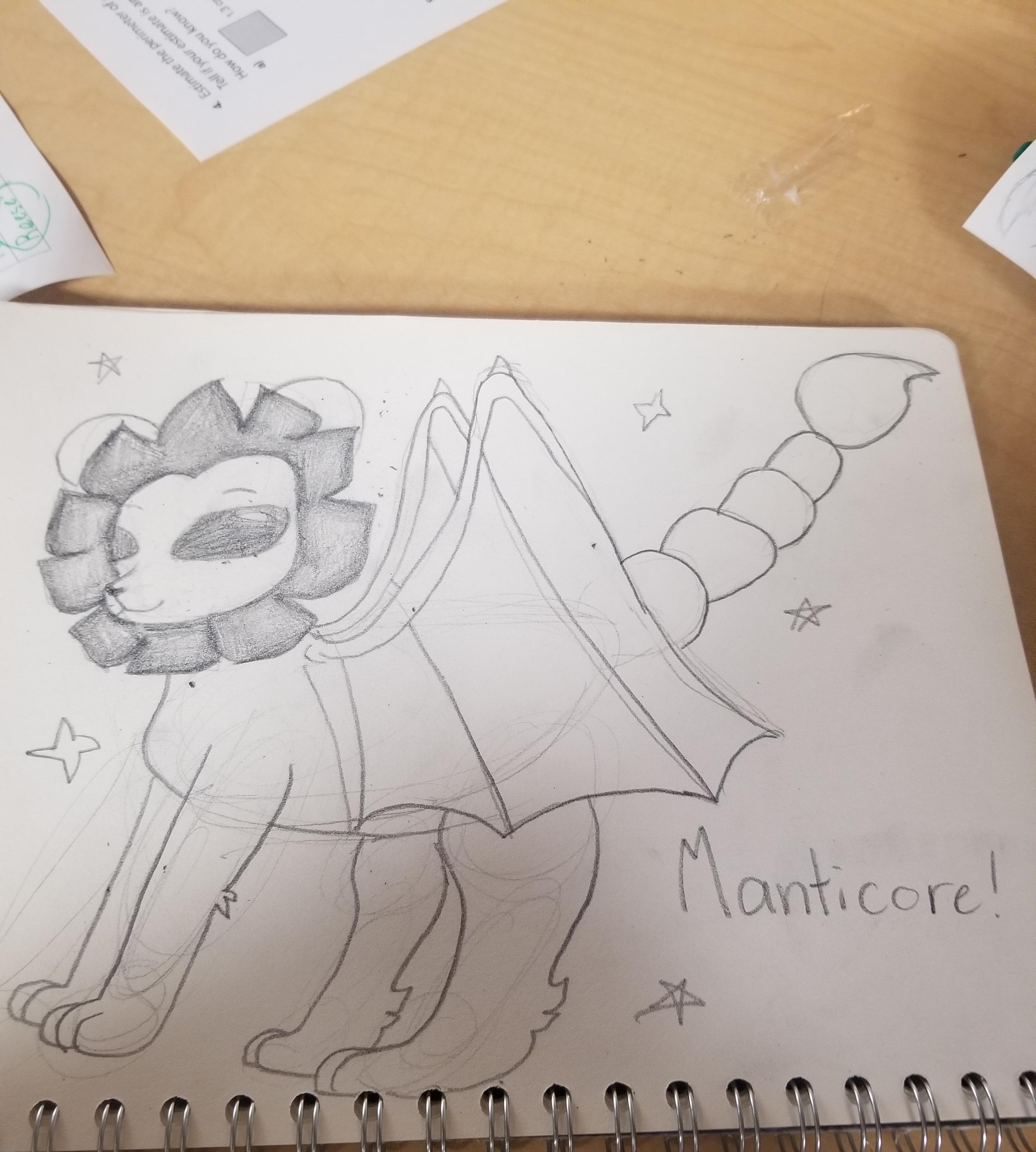 How to Draw A Manticore