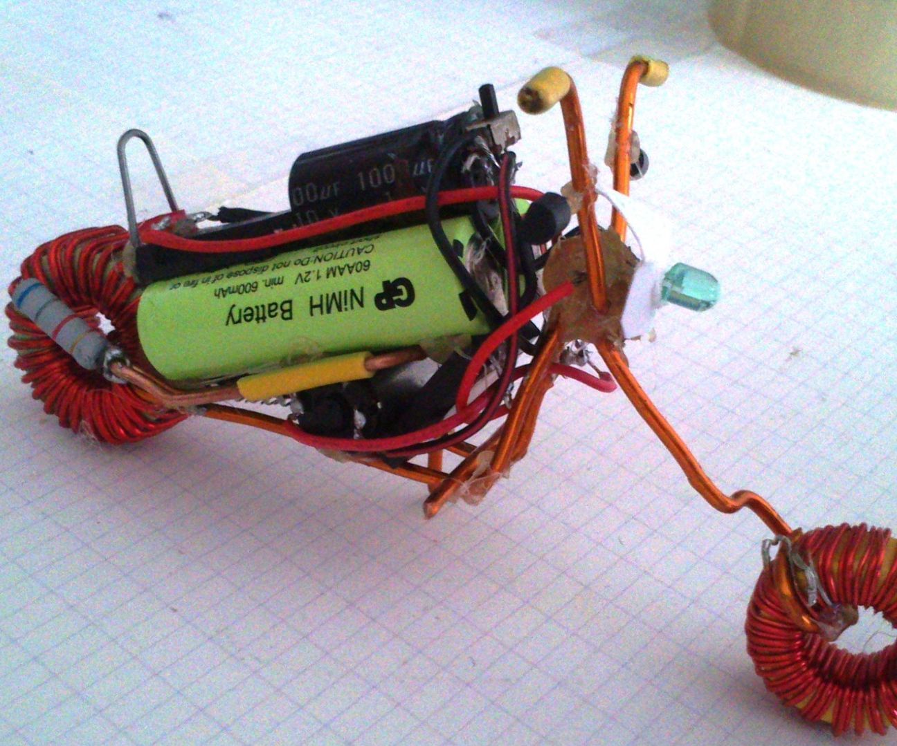DIY || Chopper Motocycle from electronic parts ||