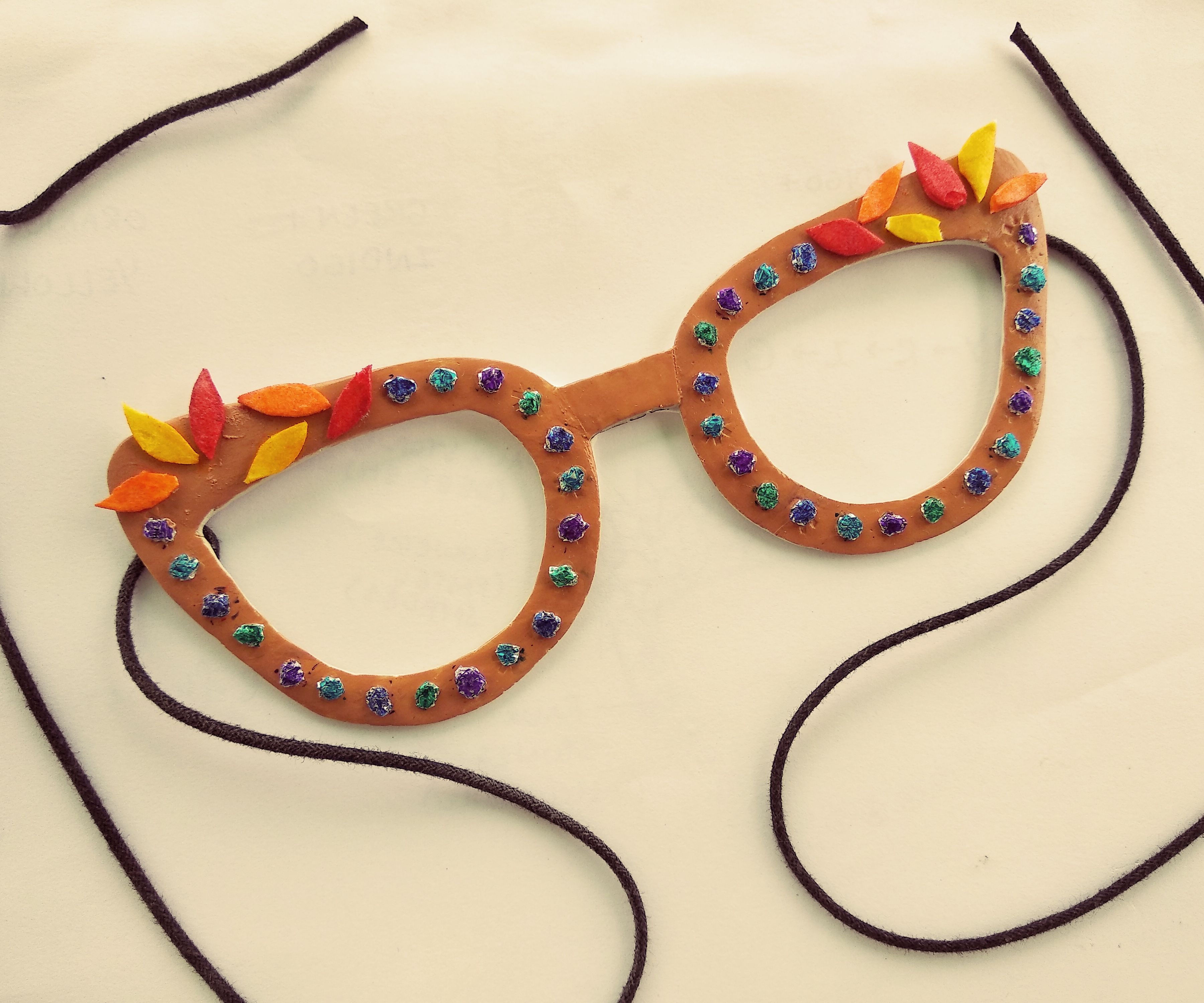 A Rainbow Studded Eyewear for Costume