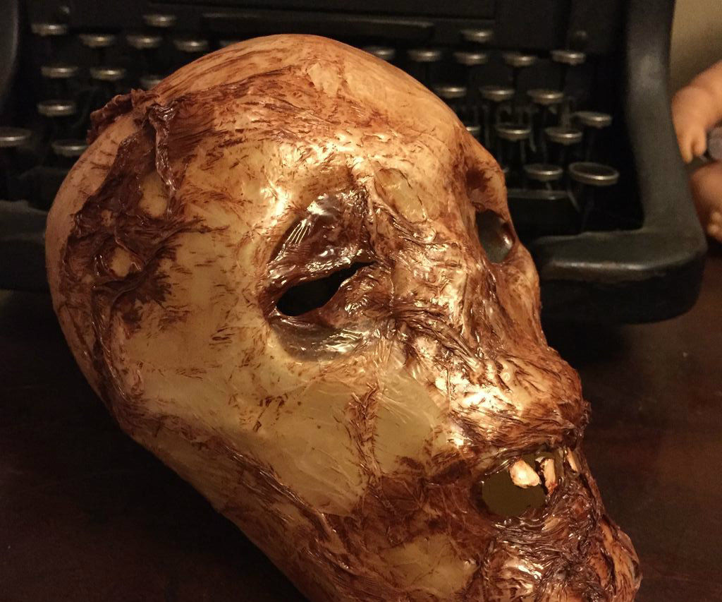 Dollar Store Skull Corpsing With Plastic Bags and Heat Gun