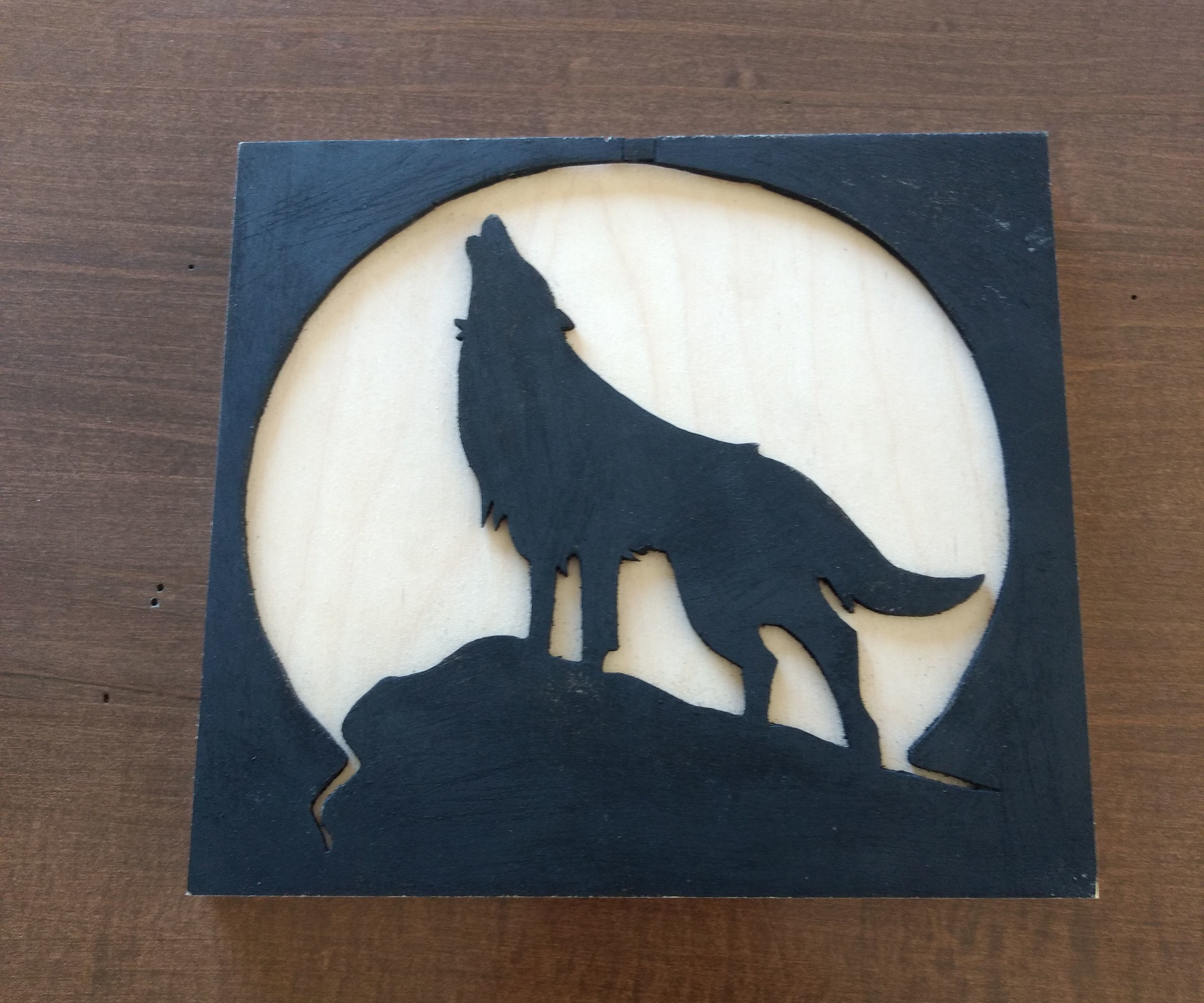 Wolf Scroll Saw Art