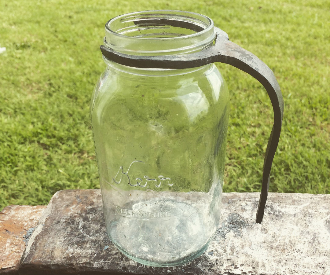 Forged Mason Jar Handle 