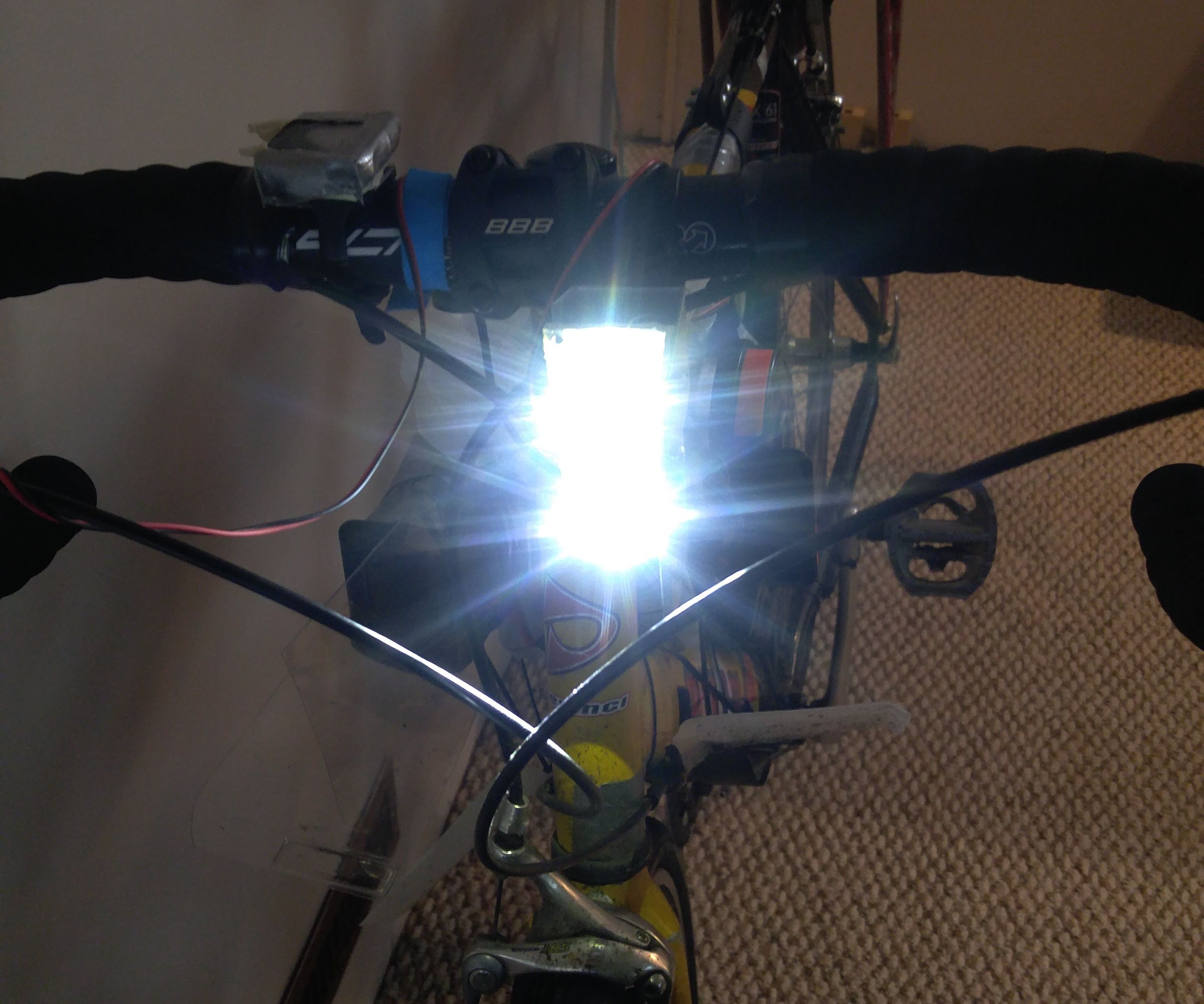 20W LED Bike Headlight With Side Visibility