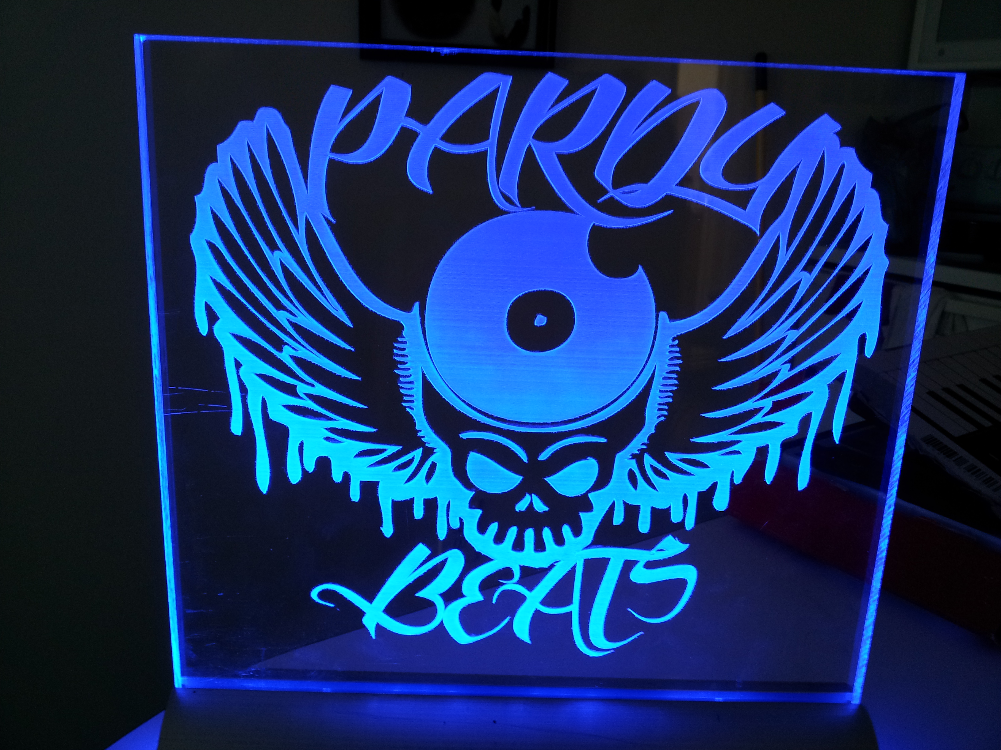 Edge Lit Acrylic Sign