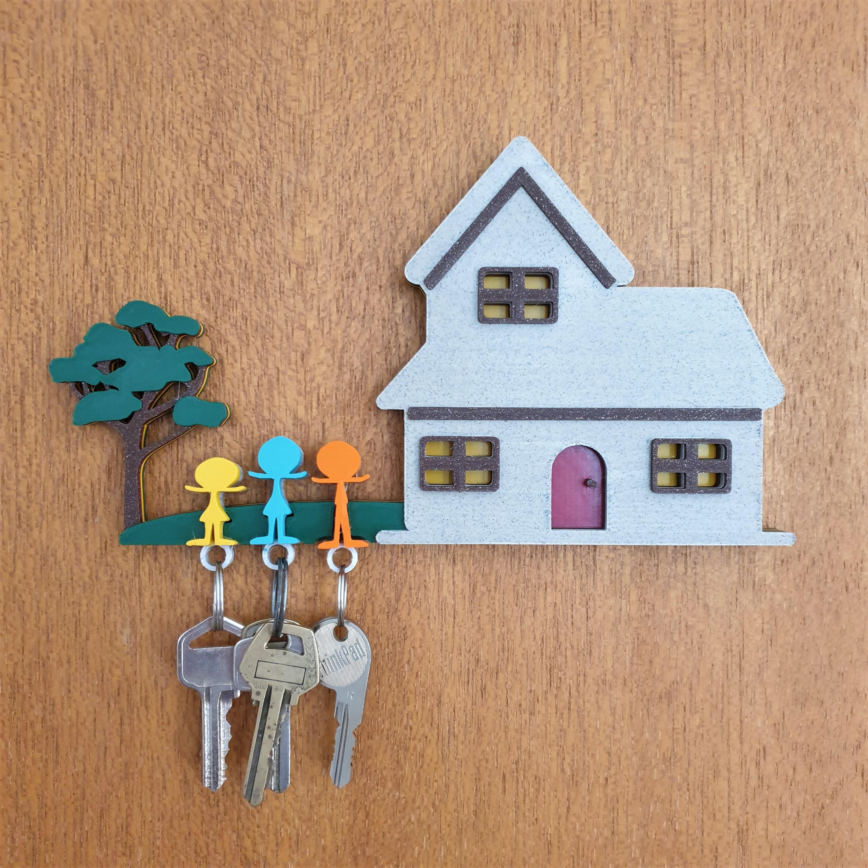 Personalised Family Key Holder