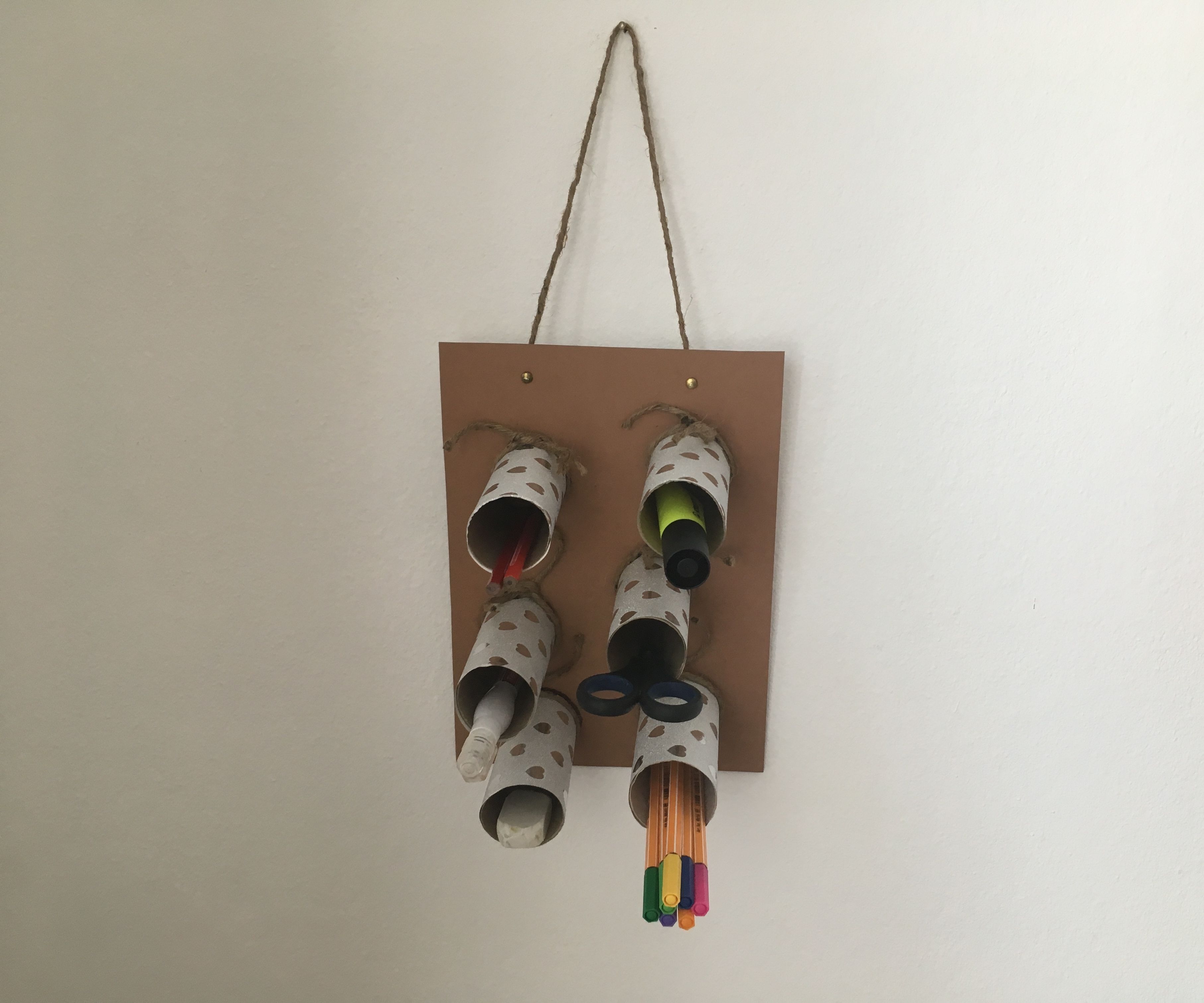"Recycled Wall Pen Holder"