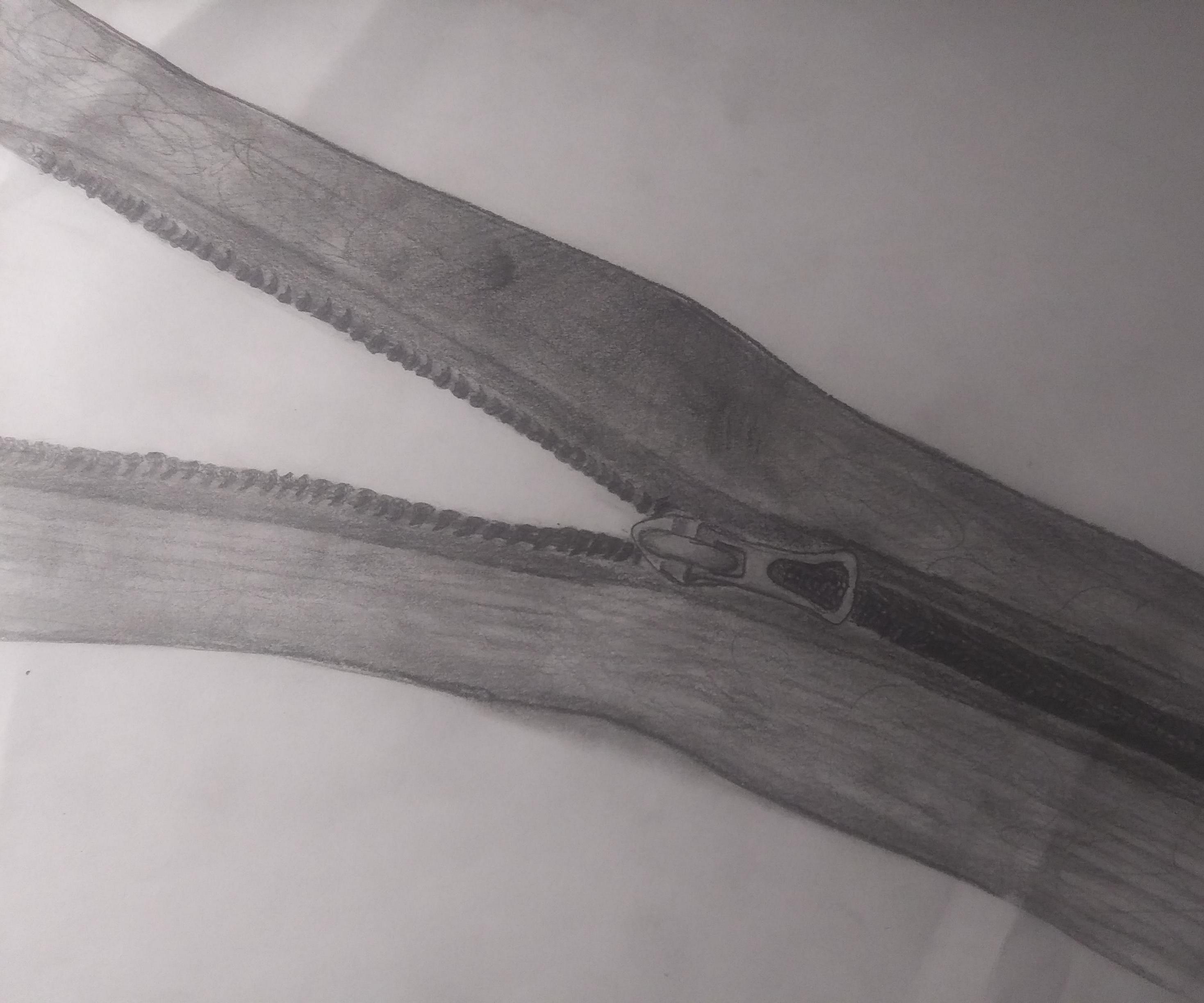 3 Step Zipper Drawing