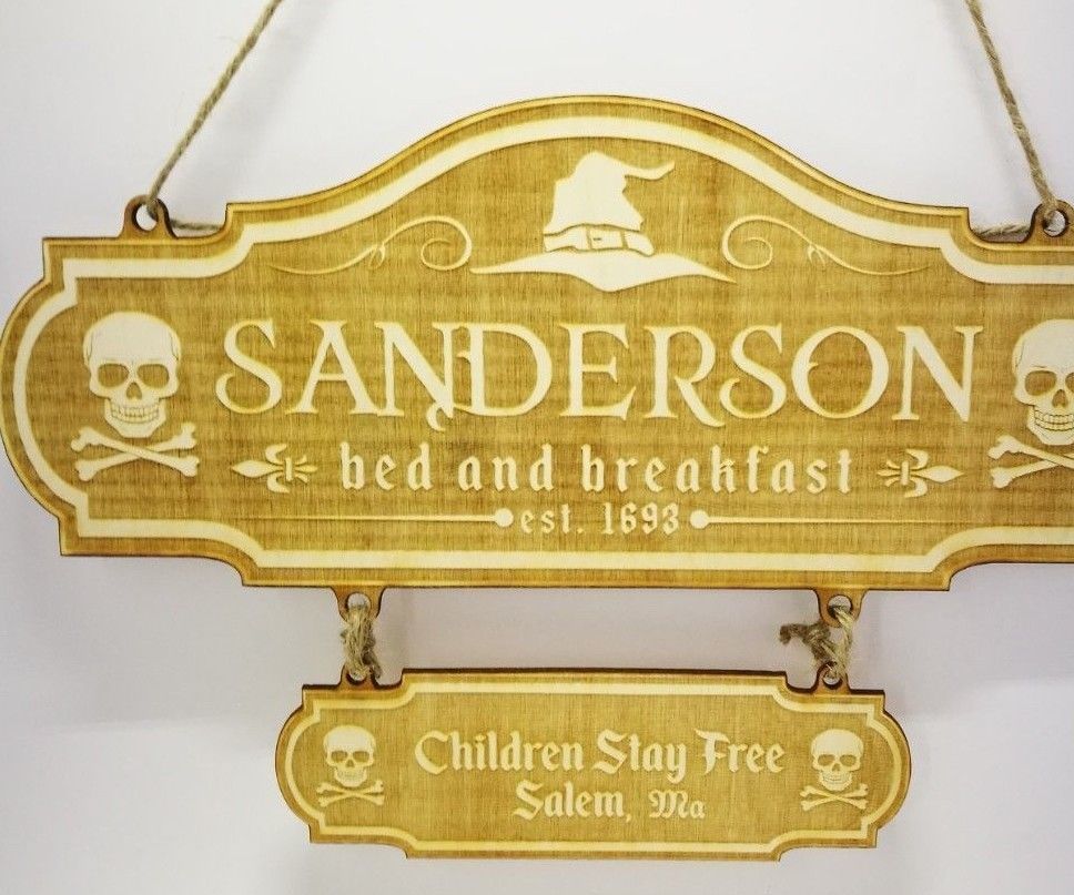 Hocus Pocus Inspired Sanderson Sign