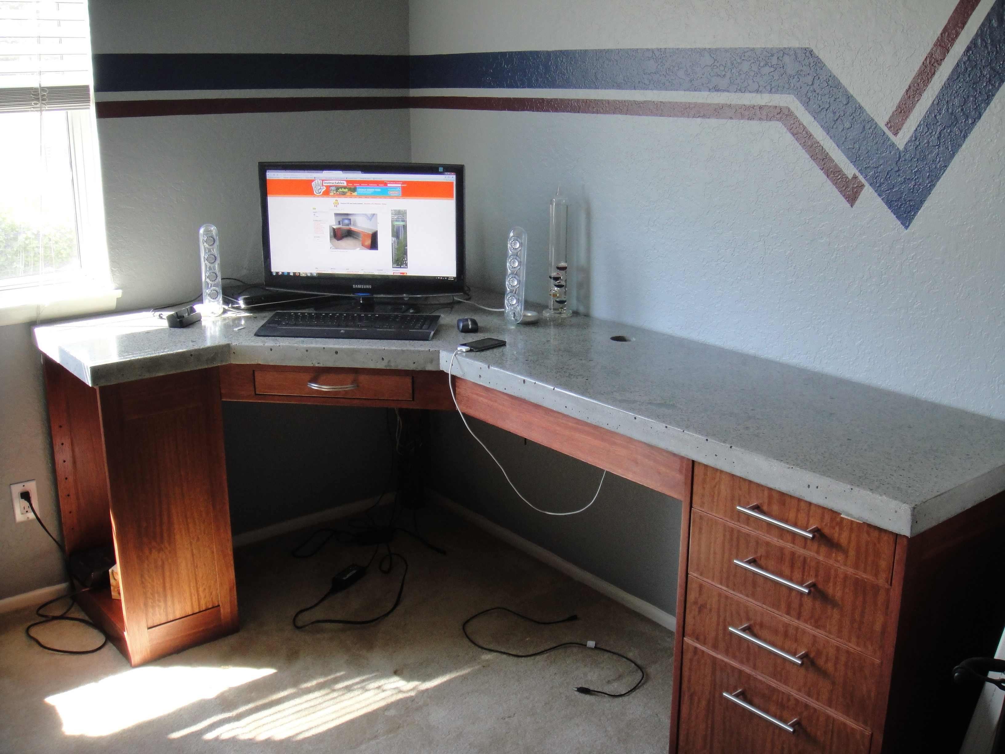 How to Build a Polished Concrete Desk