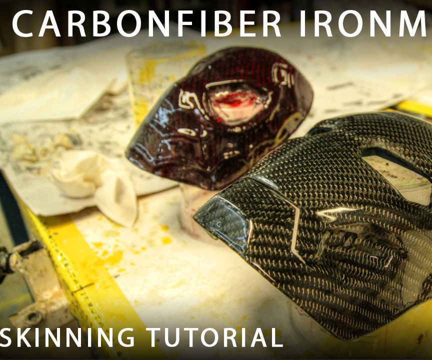 Carbonfiber Ironman & Spiderman Mask (skinning/wrapping)