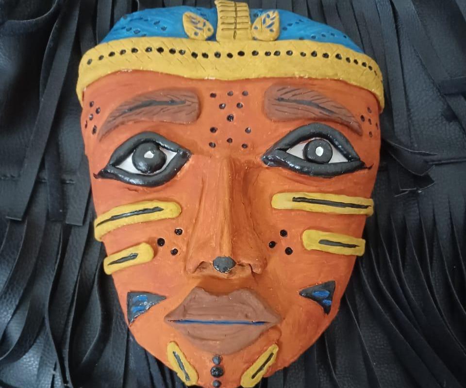 Tribal Mask Using Air Drying Clay 
