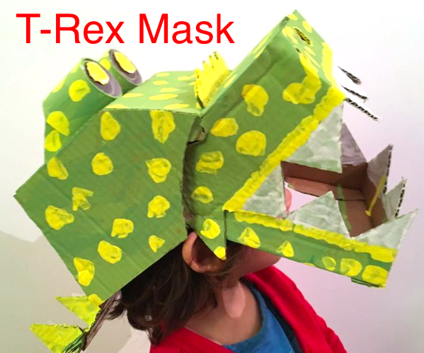 Easy-to-Make Cardboard T-Rex Mask (Stapler & Glue Modelling Tips)