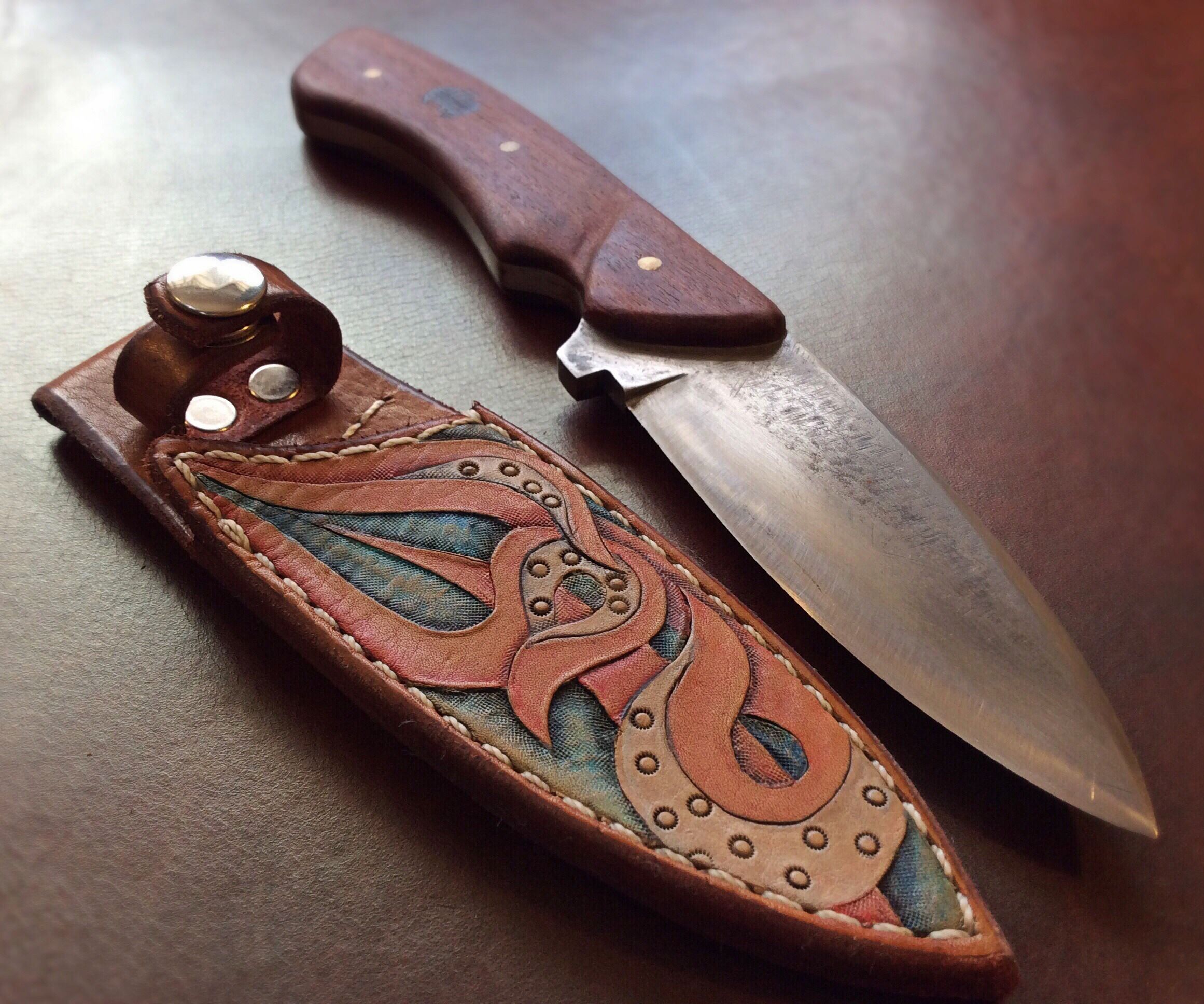 Tooled Leather Sheath