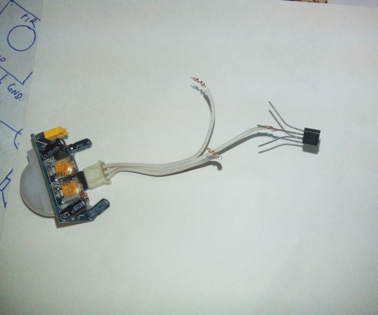 DIY HUMAN DETECTION SYSTEM AND ALARM (no arduino)