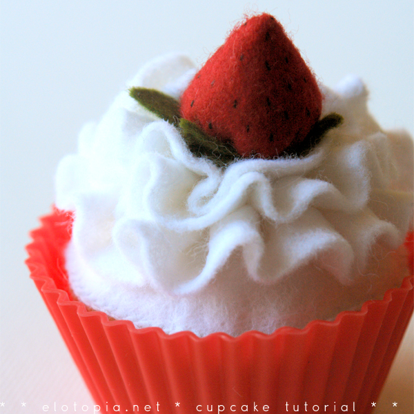 Felt cupcake delicious