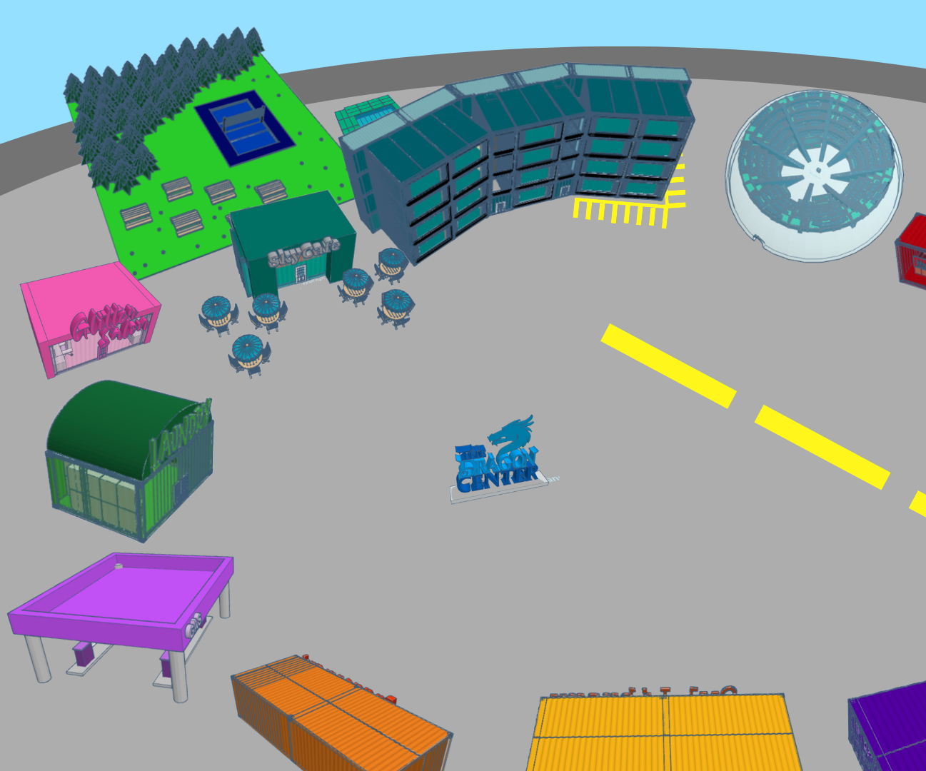 The Dragon Center 3d Model
