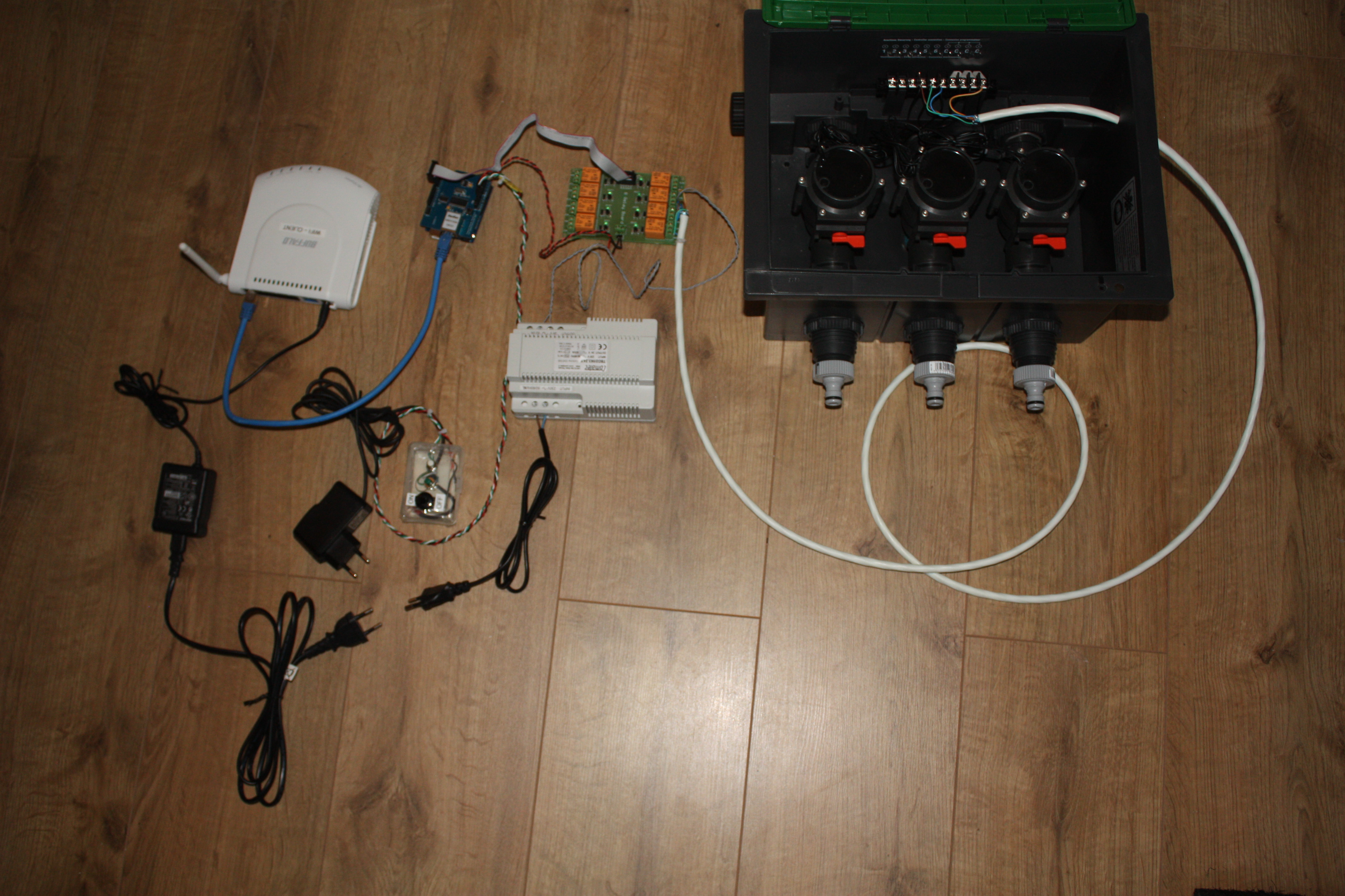 Arduino Sprinkler Valves + Wifi + Twitter