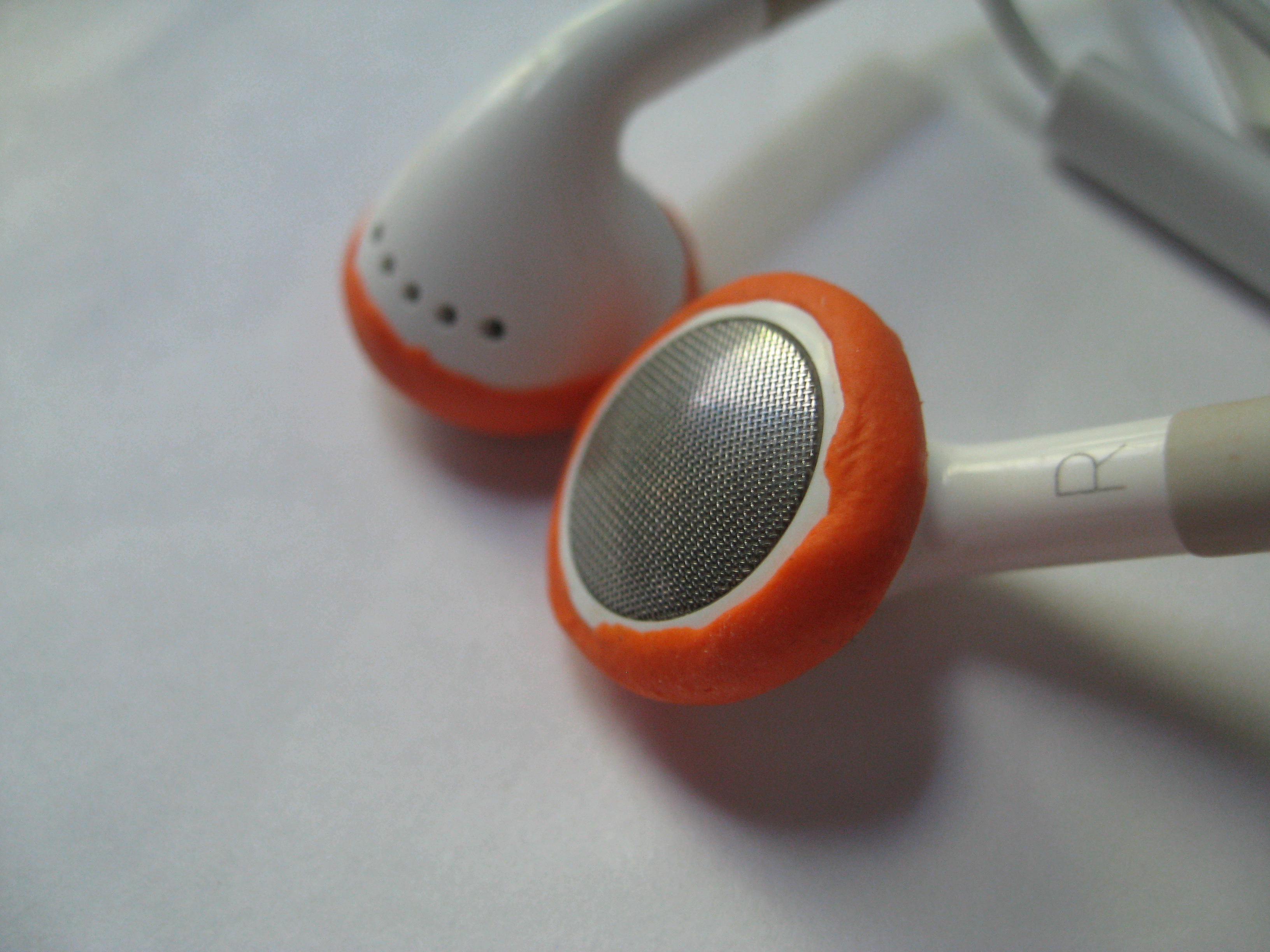 Fix earbud headphones with Sugru