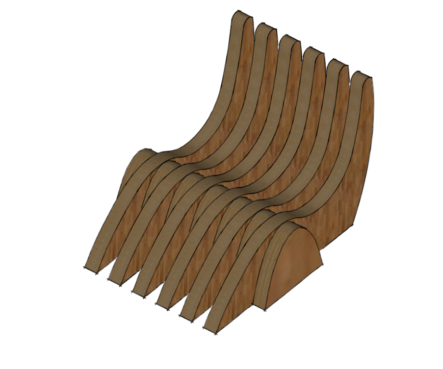 ASIENTO ESTILO MADERA