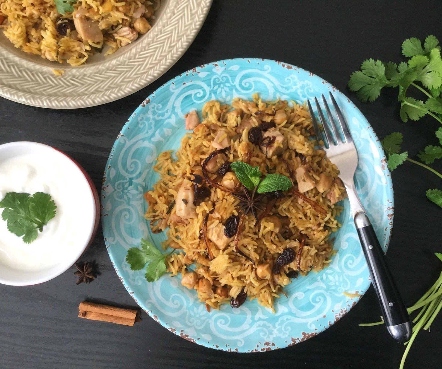 Pressure Cooker Jackfruit and Chickpea Pulao/Pilaf