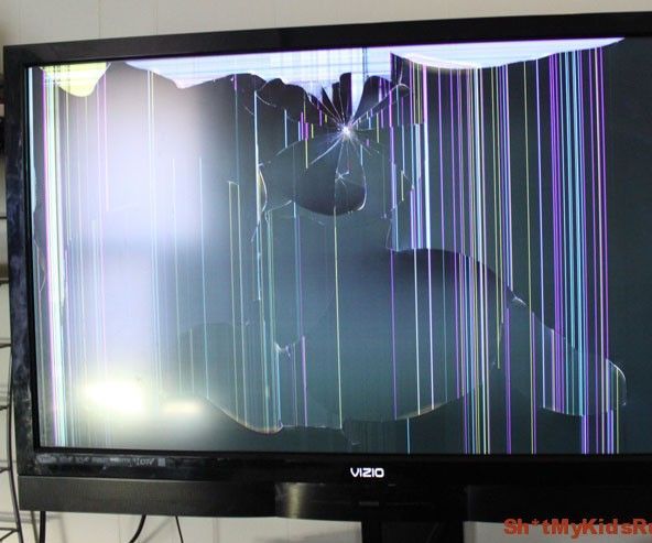 cracked screen prank video