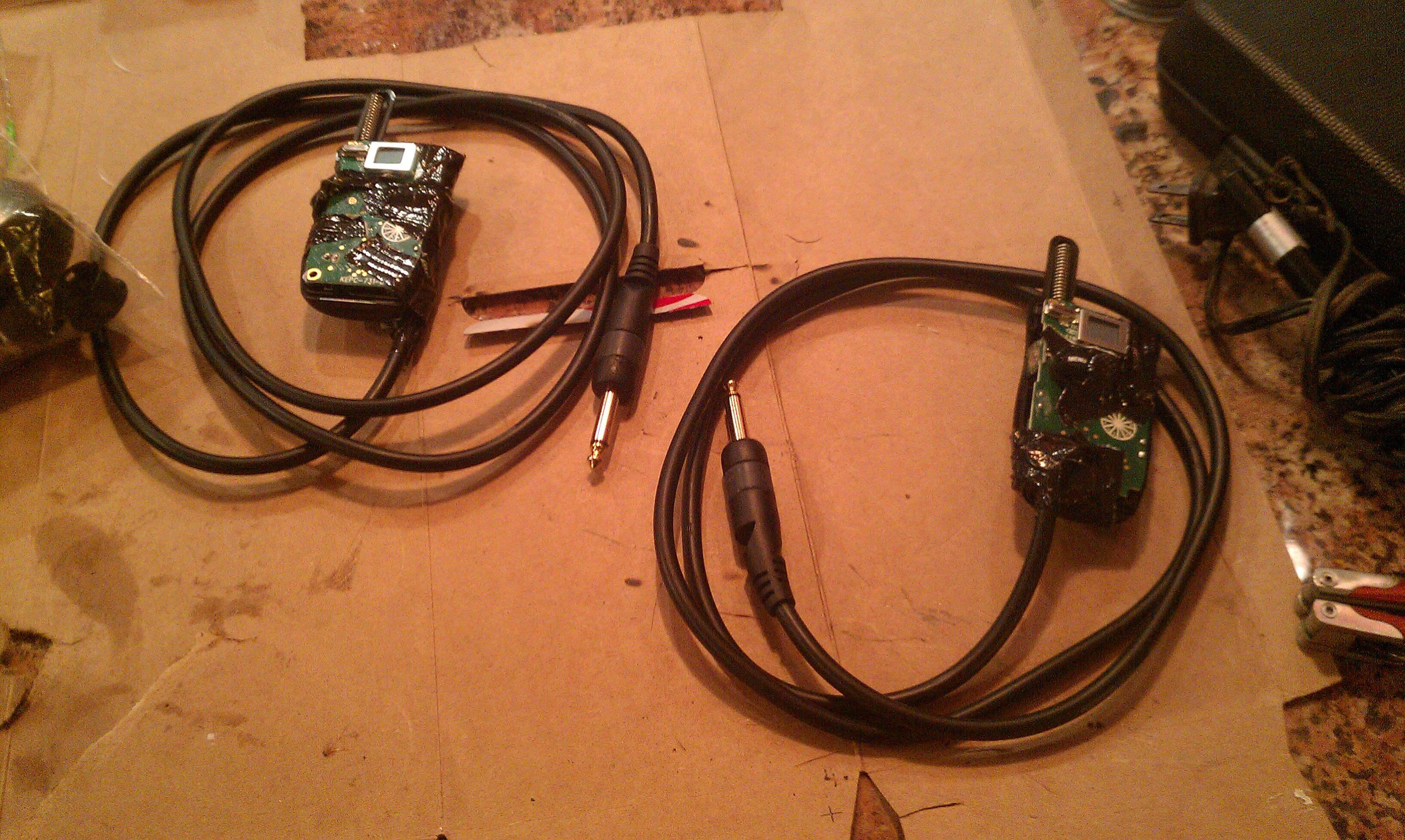 wireless guitar audio transmitter/reciever