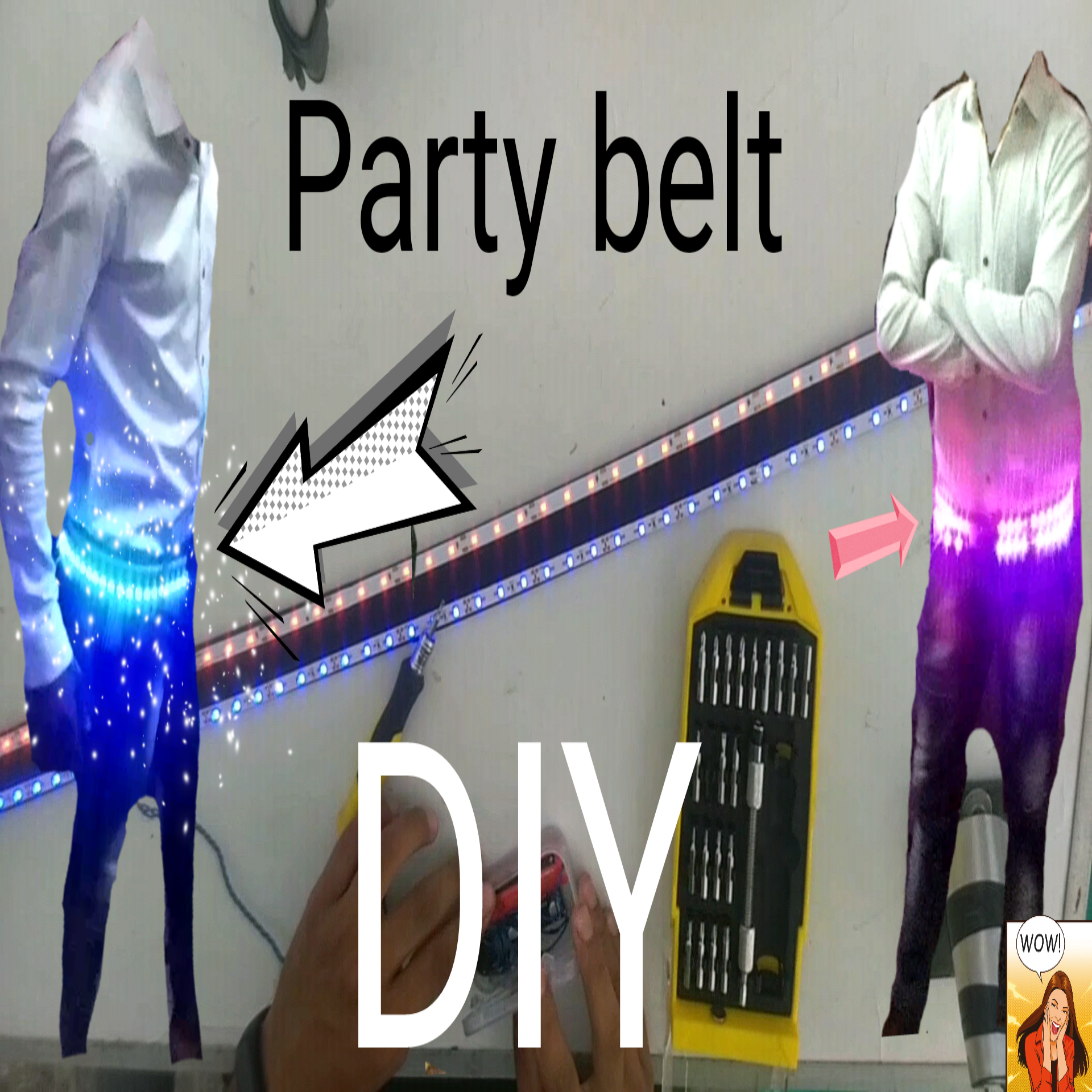 PARTY LIGHT UP BELT