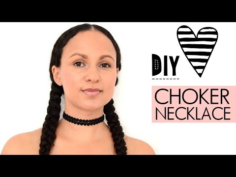 &amp;hearts; DIY Choker Necklace | quick &amp;amp; easy | how to | tutorial