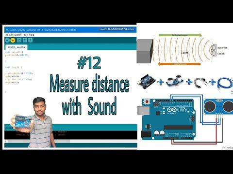 #12 Ultrasonic HC-SR04 sensor distance measurement|Arduino tutorial |Kannada