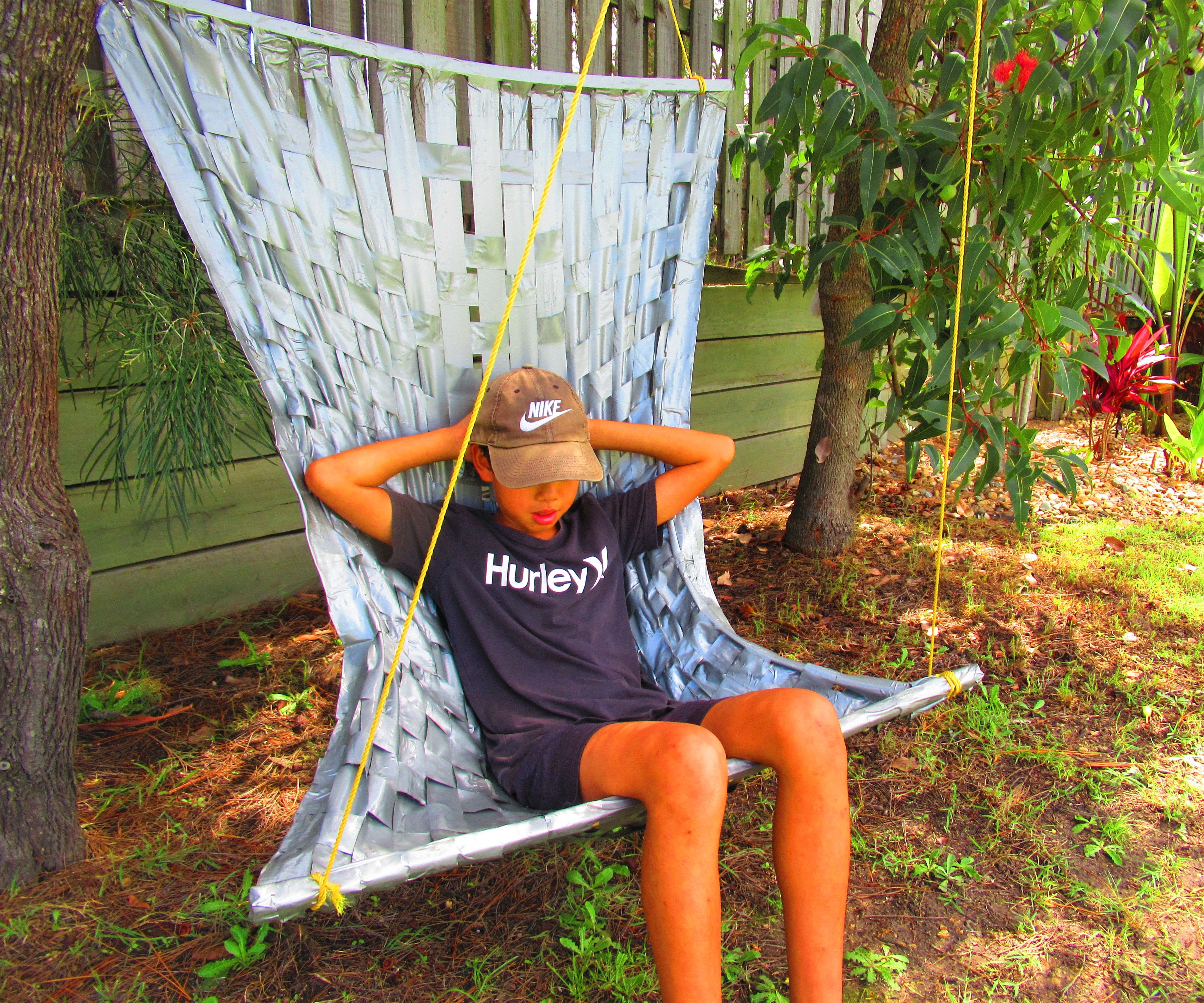 Woven Duck Tape Hammock Chair
