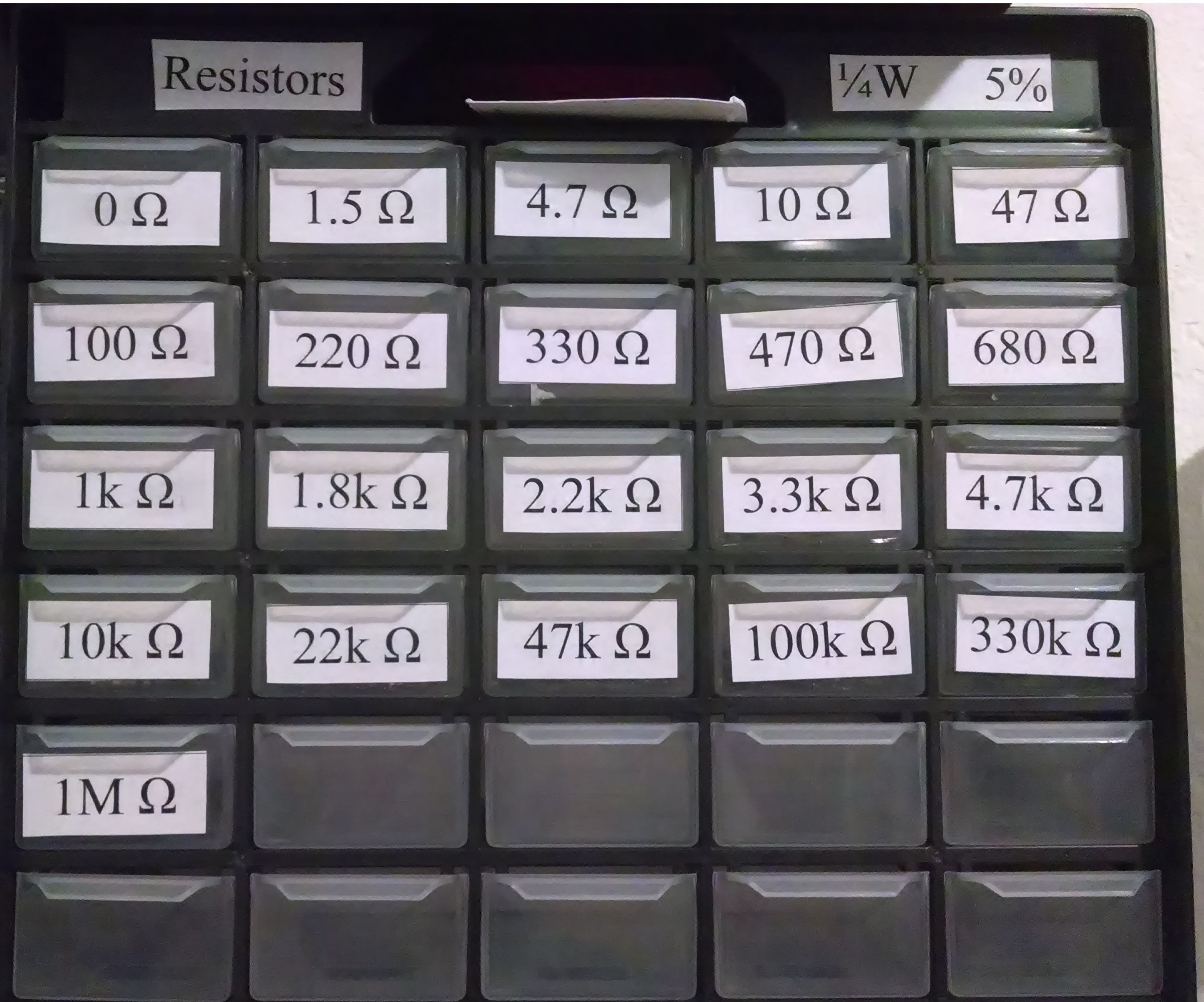 Parts Bin Labels